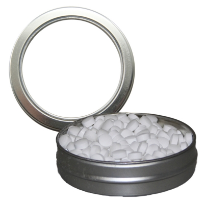 Candy Window Tin Short Round_Sugar-Free Peppermints, Hearts